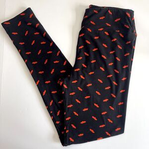 RARE Lularoe HALLOWEEN BATS Leggings OS One Size‎